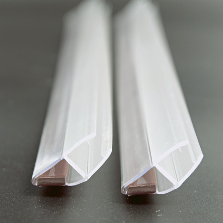 PVH04-903KW8 Магнитный уплотнительный профиль,  180° скошенный угол для стекла 8 мм, 2200мм, premium 